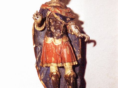 Standbild des hl. Mauritius, Abteikirche Tholey, Holz, 18. Jh.