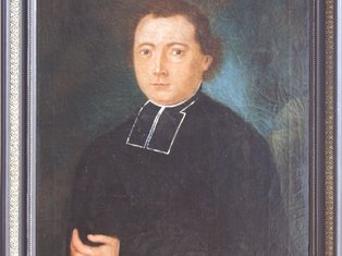 Kopf der entsprechenden Marienfigur, zerstört während der Französischen Revolution