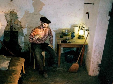 Blick in die letzte erhaltene Zelle