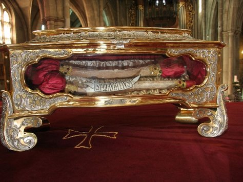 Reliquienschrein mit Armreliquie des hl. Mauritius